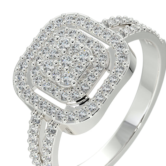 Anillo de Plata esterlina 925 con Zirconia para dama