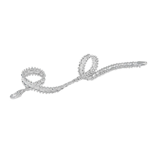 Pulsera De Plata Ley 925 Armada A Mano Para Mujer