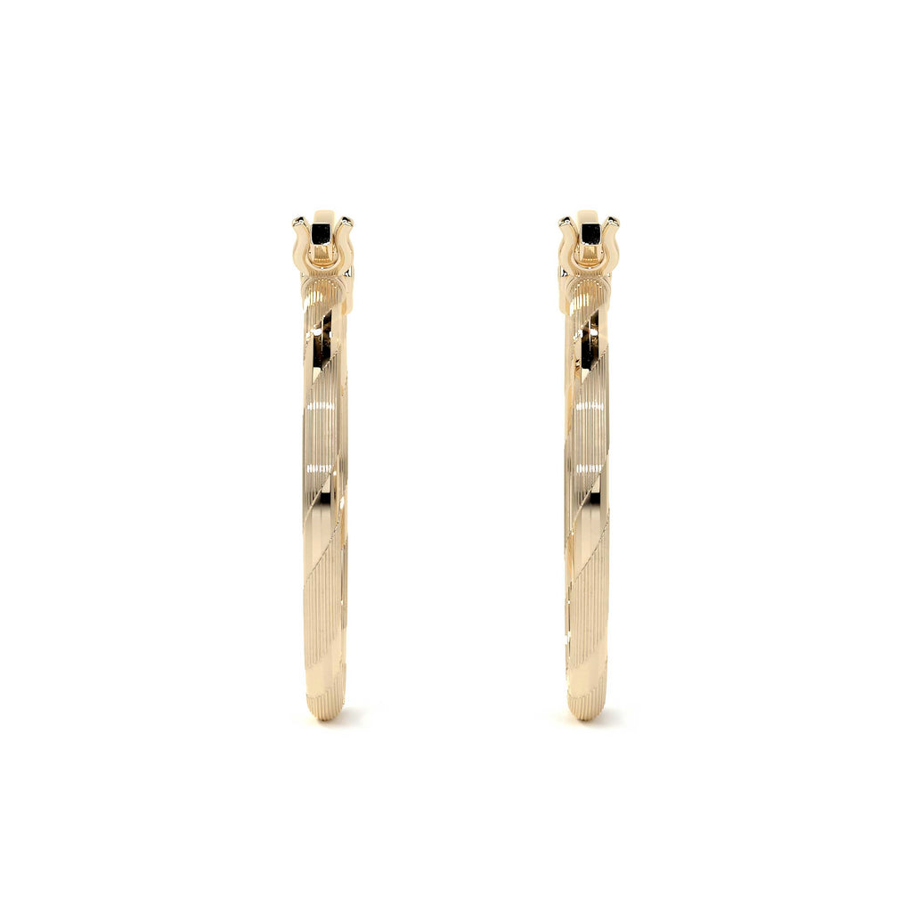 Arete Arracada Con Diamantado Cordon Blue De Oro