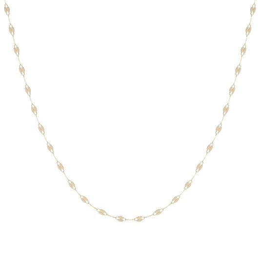 14k Italian Gold Chain, Coffee Bean Style