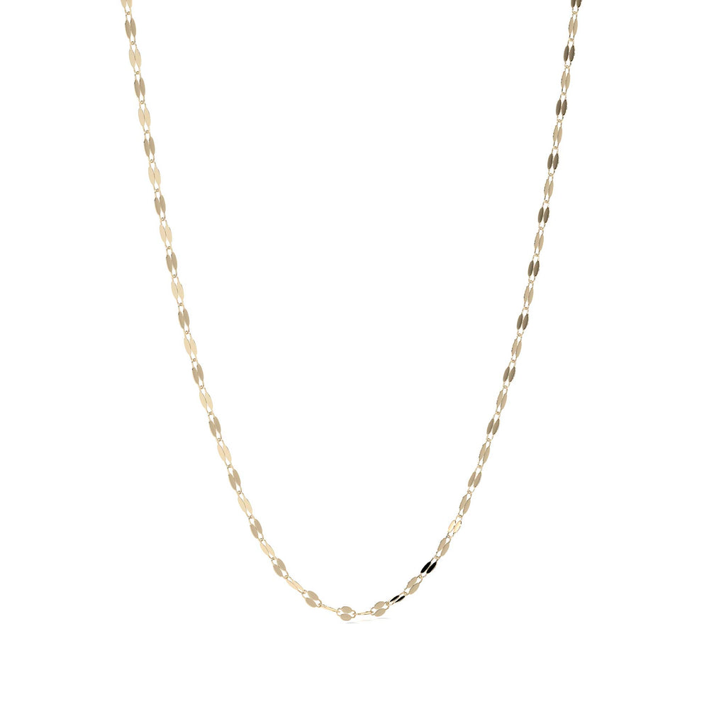 10k Italian Gold Chain, Coffee Bean Style