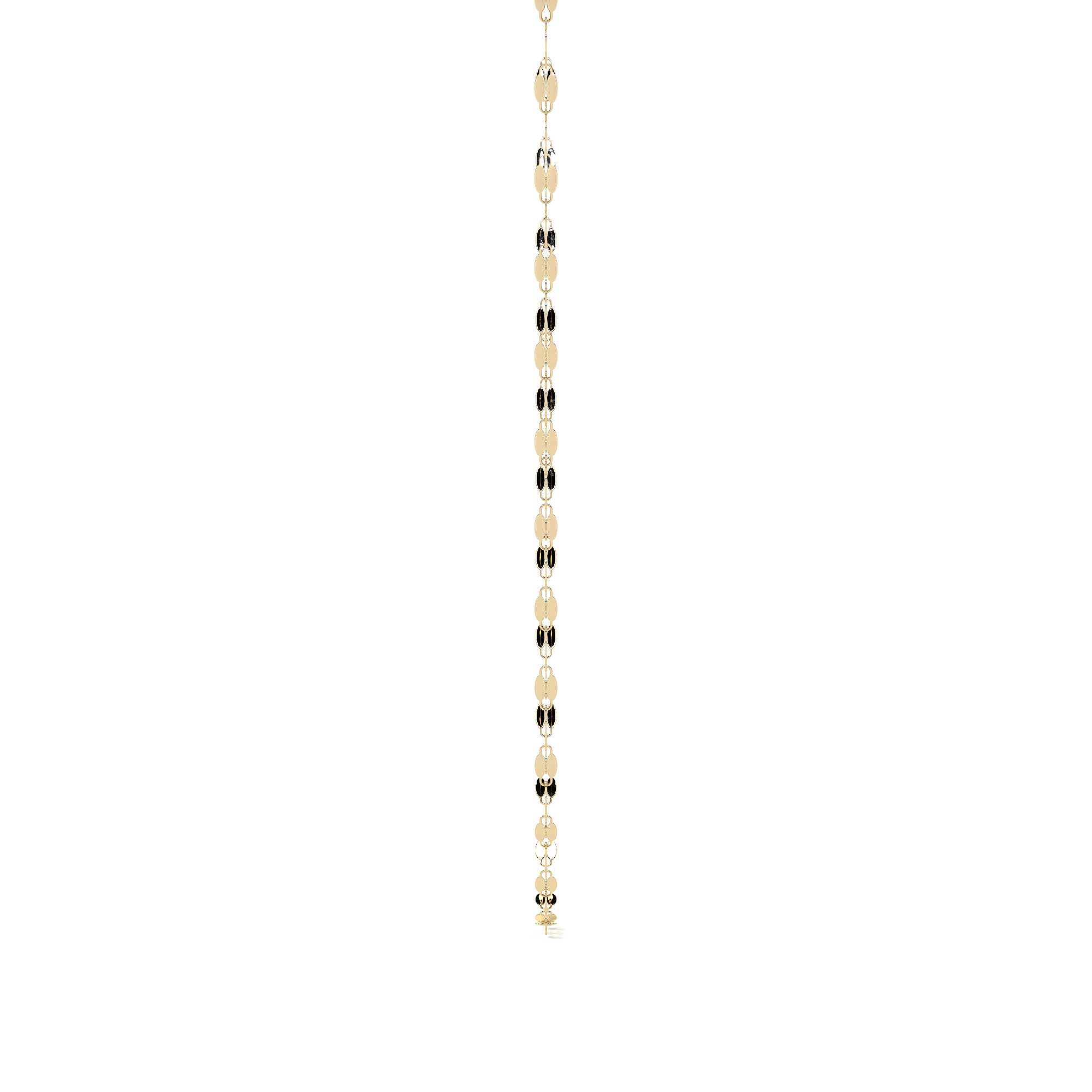 10k Italian Gold Chain, Coffee Bean Style