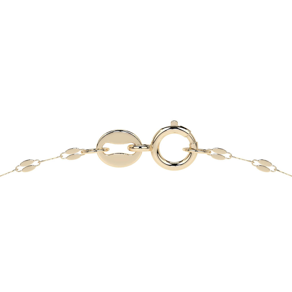 10k Italian Gold Chain, Coffee Bean Style