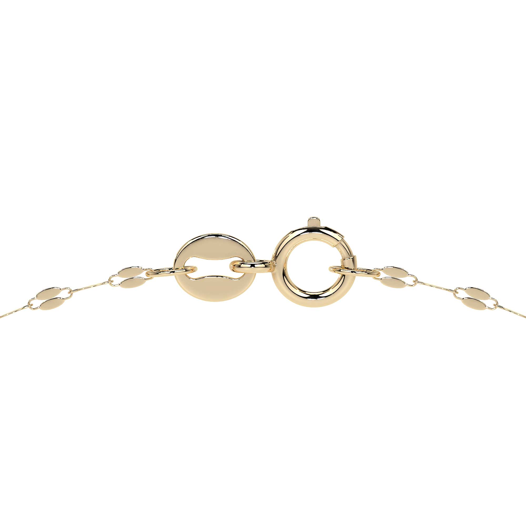 10k Italian Gold Chain, Coffee Bean Style