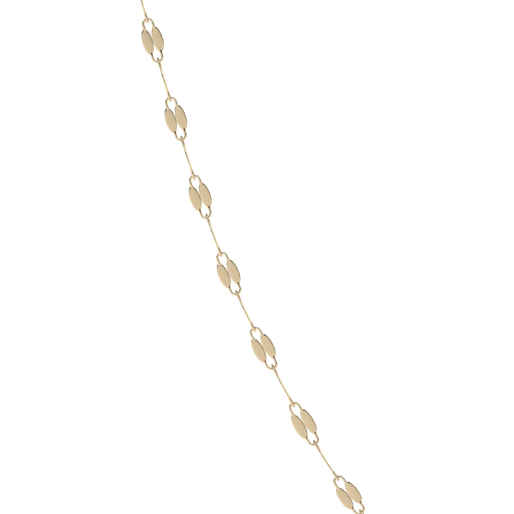 10k Italian Gold Chain, Coffee Bean Style