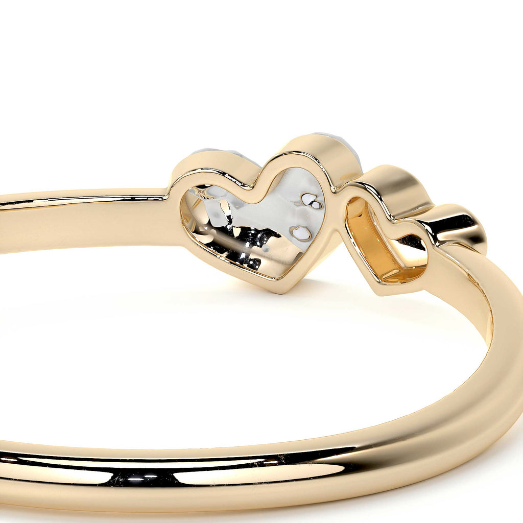Anillo De Oro 14k Con Corazón Rodinado