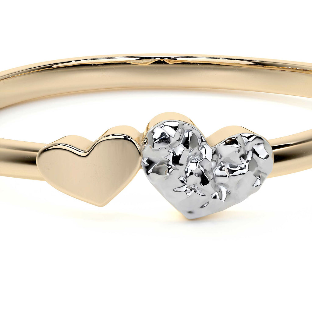 Anillo De Oro 10k Con Corazón Rodinado