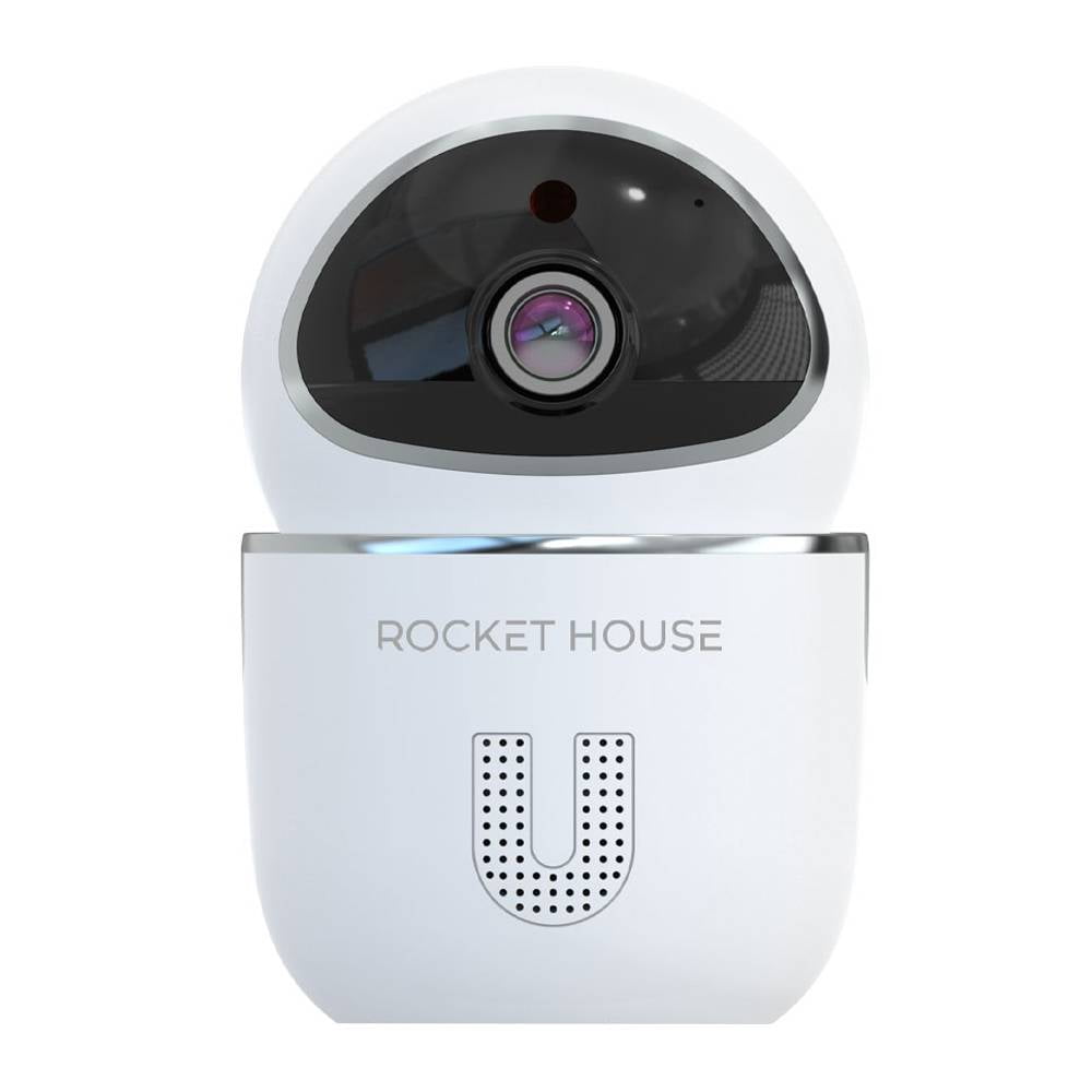 Rocket House Smart Indoor Security Camera White Cheetah