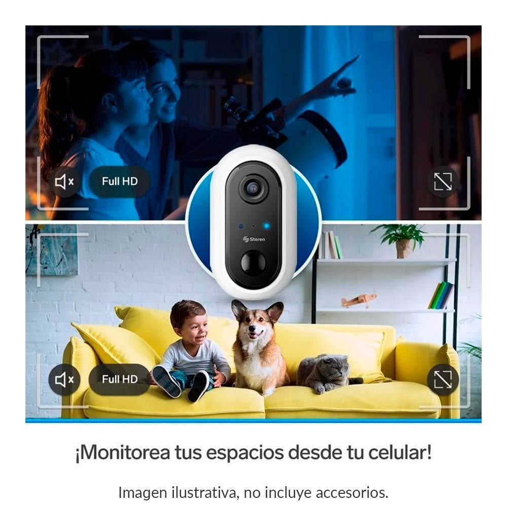 Cámara WIFI Recargable Steren 2 MP CCTV-240
