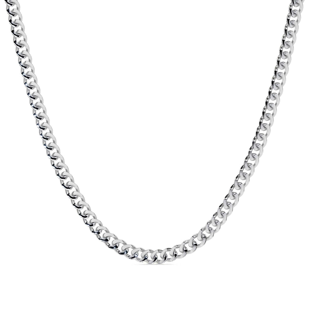 50cm 925 Sterling Silver Curb Chain, 3.8mm Gauge