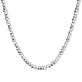 50cm 925 Sterling Silver Curb Chain, 3.8mm Gauge