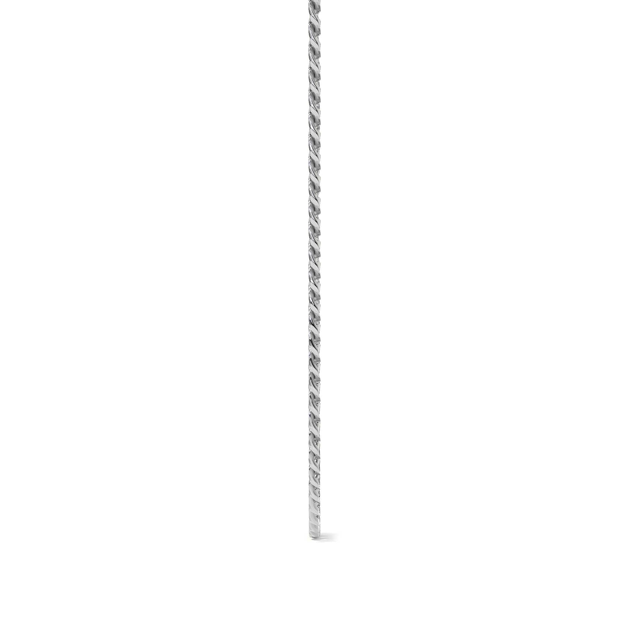 50cm 925 Sterling Silver Curb Chain, 3.8mm Gauge