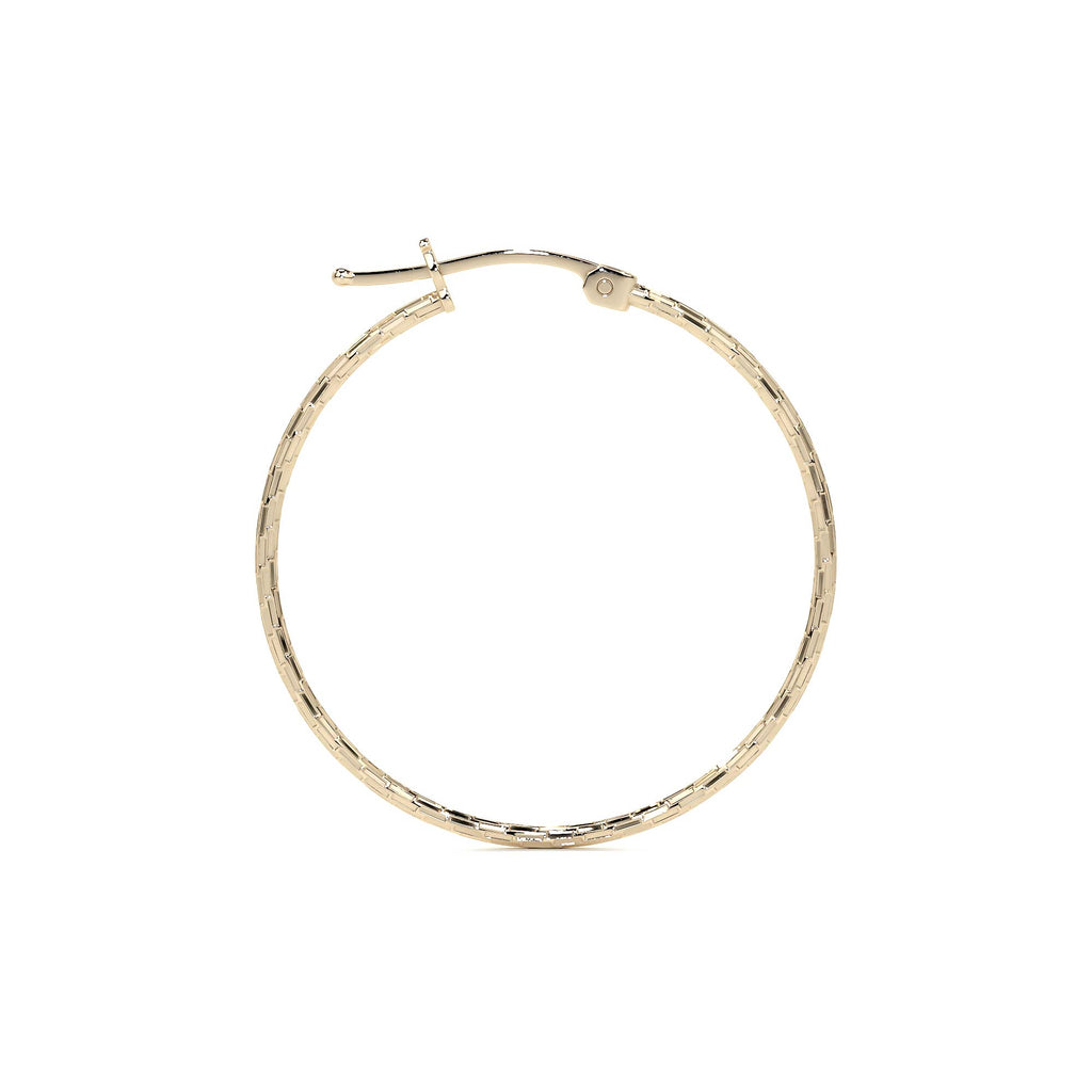 Arete Arracada Diamantada De Oro 14k Estilo Dominó