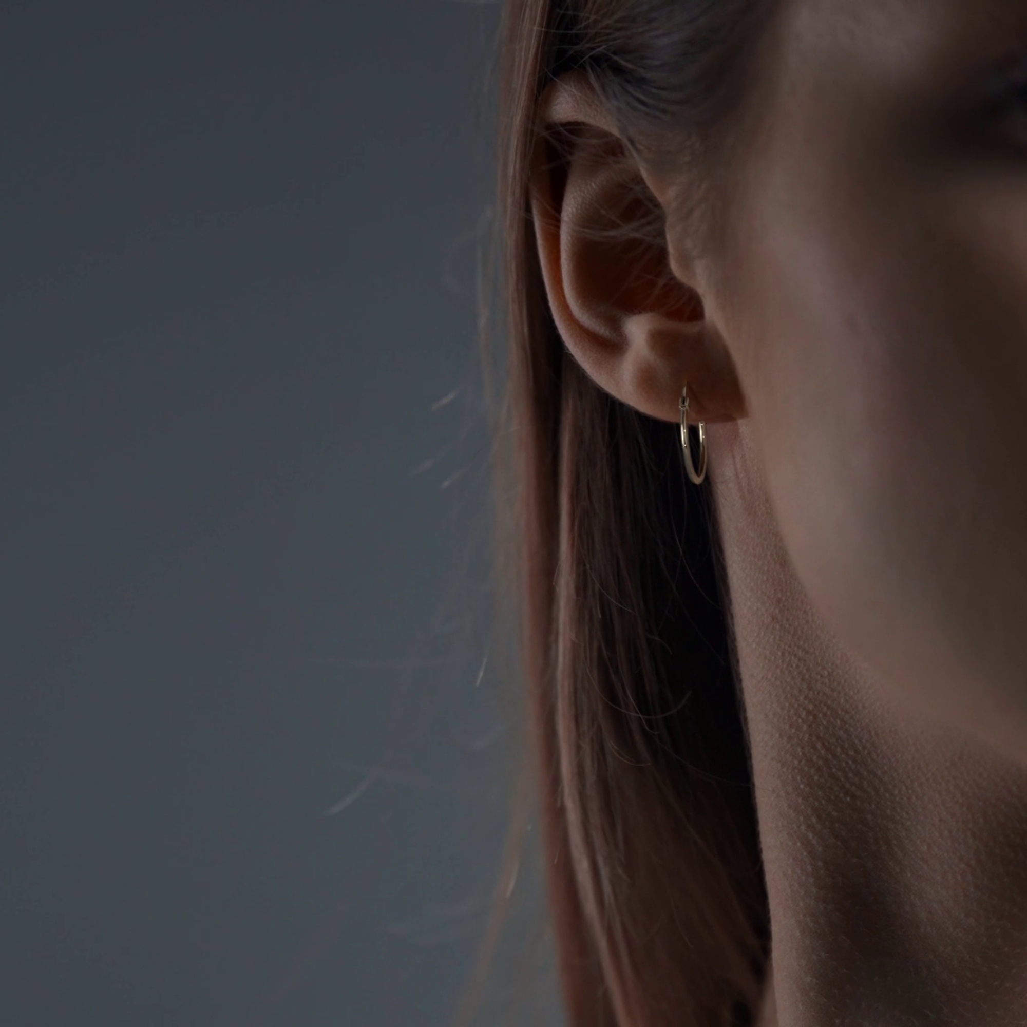 Smooth 10k Gold Hoop Earrings