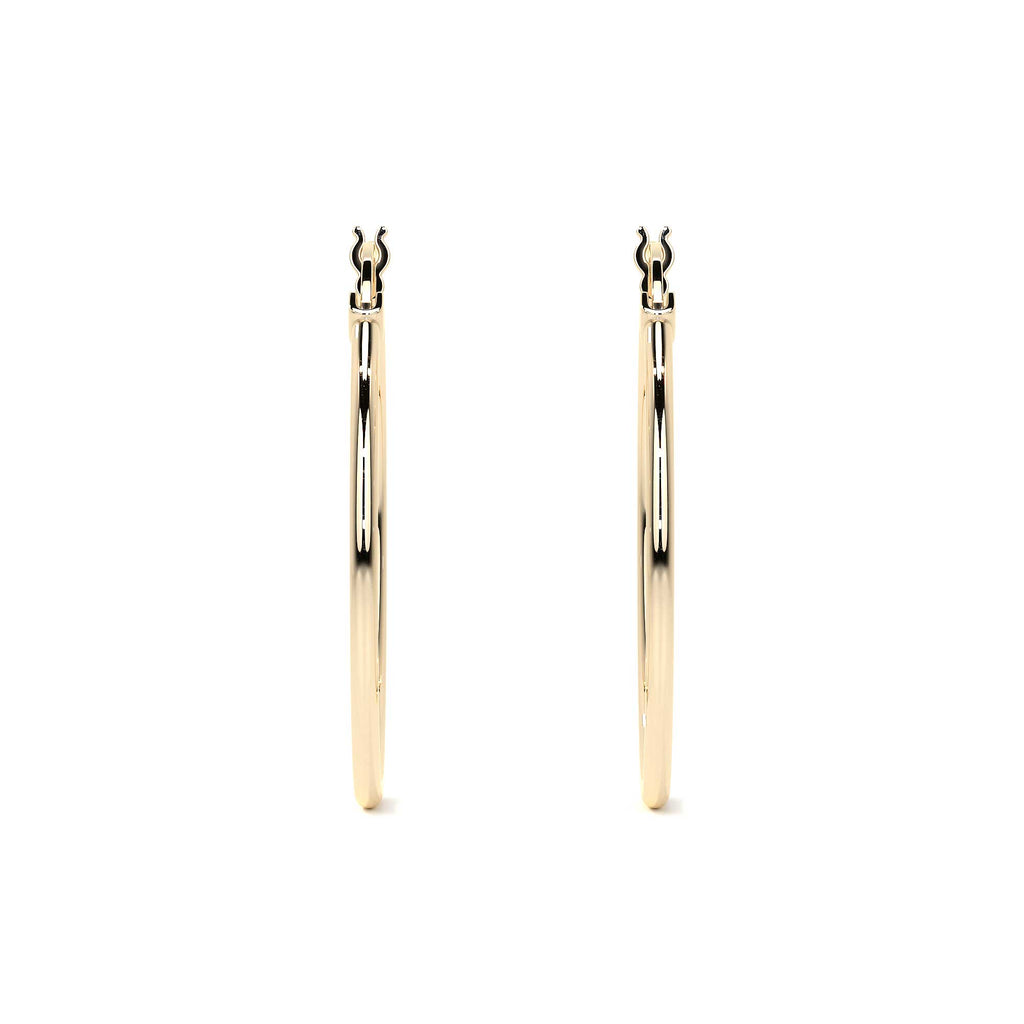 Arete Arracada De Oro 10k Lisa