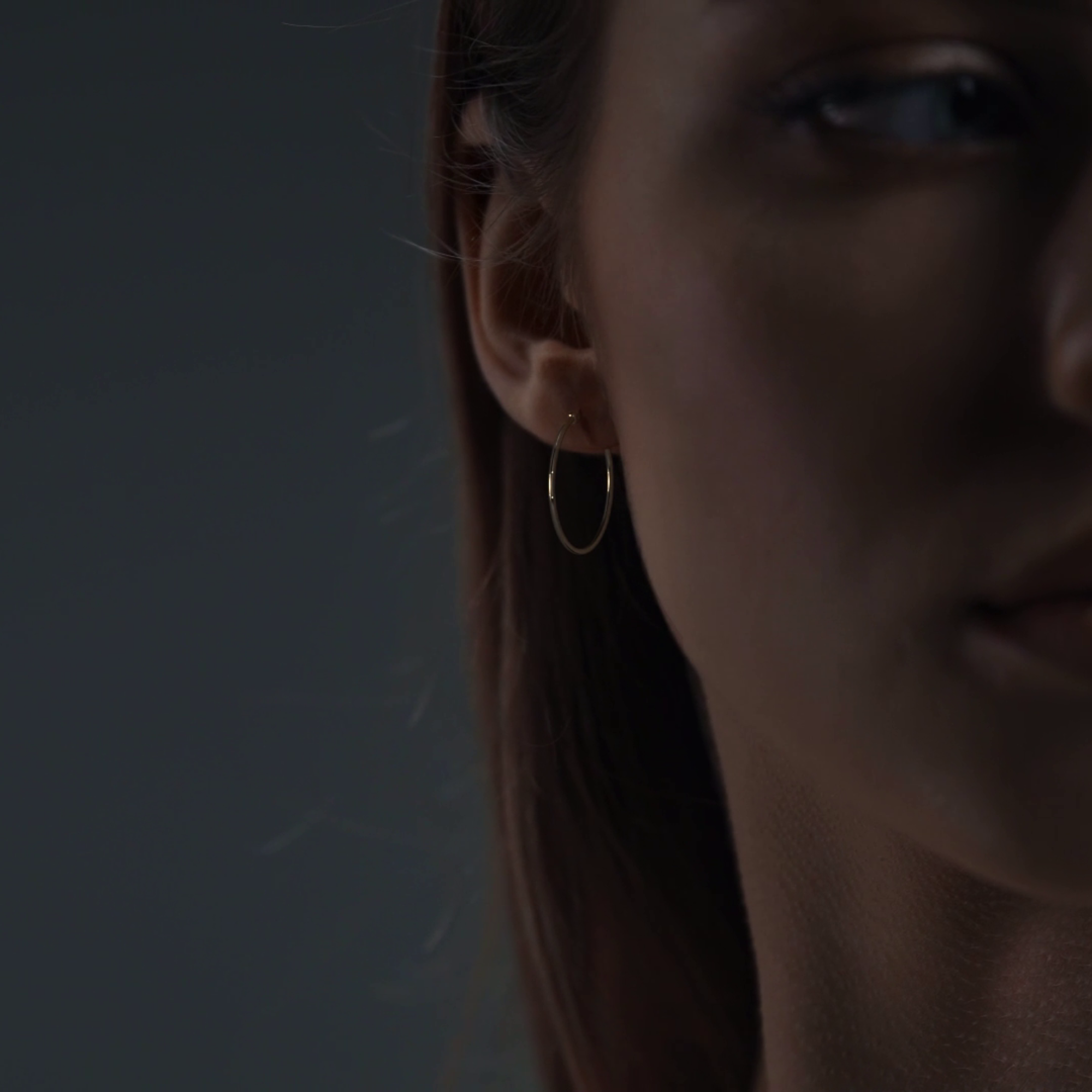 Arete Arracada De Oro 10k Lisa