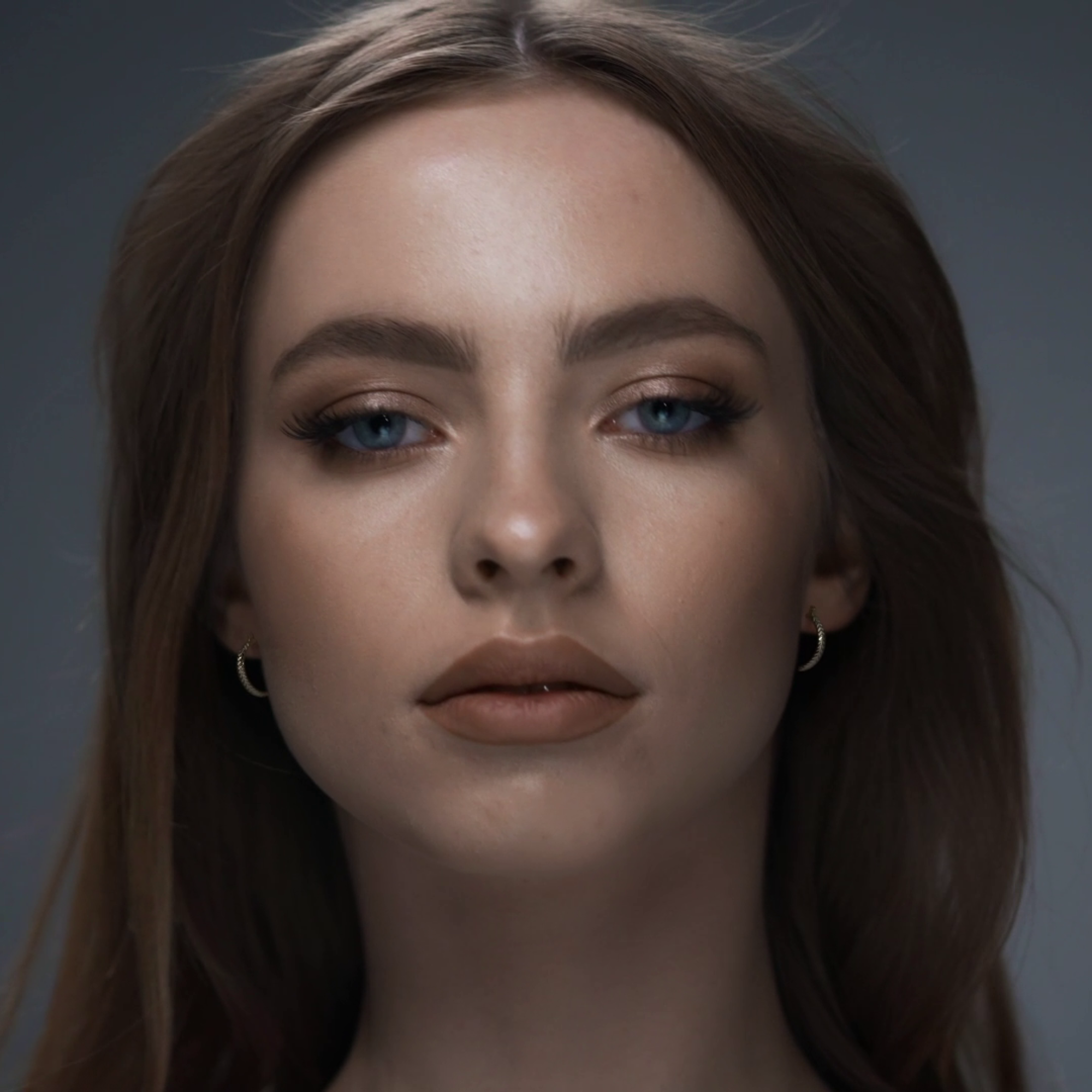 Arracada Bangle De Oro 10k Diamantado Diagonal