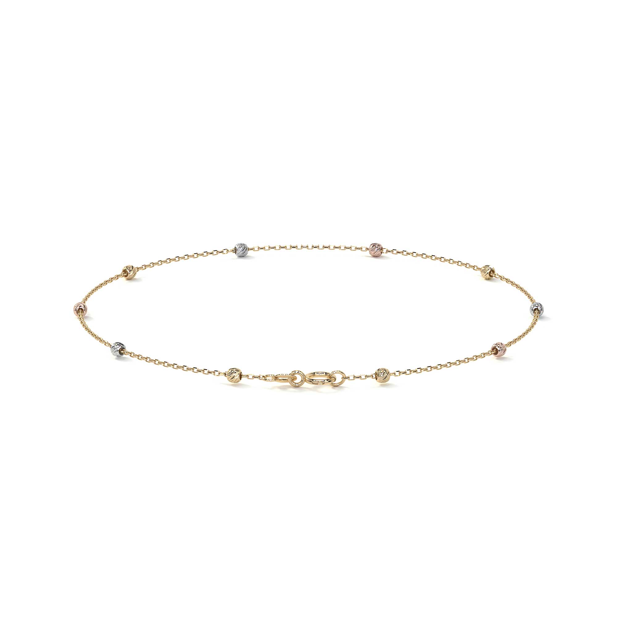 Viviana 14k Gold Slave Bracelet, 24cm, with 2.5mm Ball