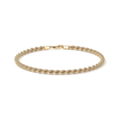 Pulsera de Oro 10K Estilo Torsal Italiano | Brazalete Elegante de Joyería Fina