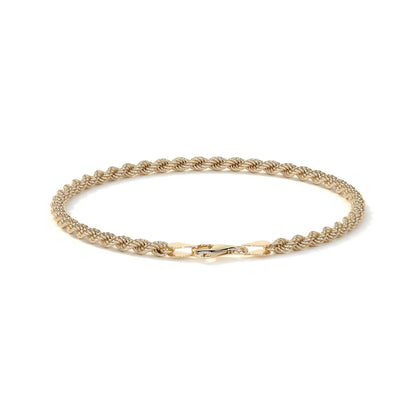 Pulsera de Oro 10K Estilo Torsal Italiano | Brazalete Elegante de Joyería Fina