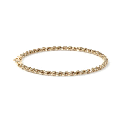 Pulsera de Oro 10K Estilo Torsal Italiano | Brazalete Elegante de 3.8mm