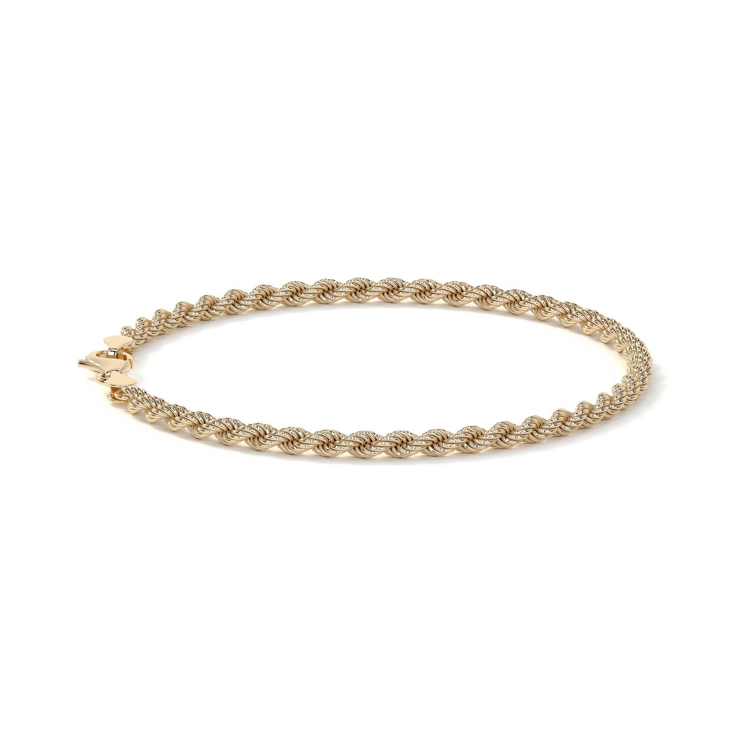 Pulsera de Oro 10K Estilo Torsal Italiano | Brazalete Elegante de Joyería Fina