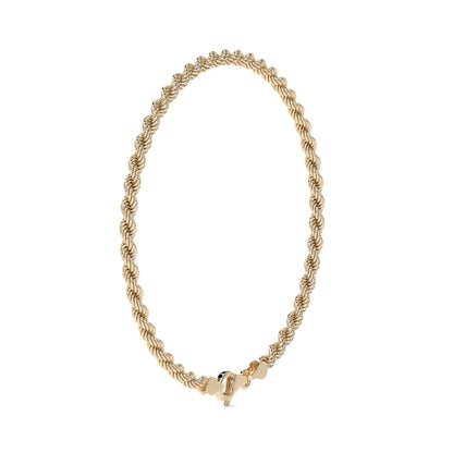 Pulsera de Oro 10K Estilo Torsal Italiano | Brazalete Elegante de Joyería Fina