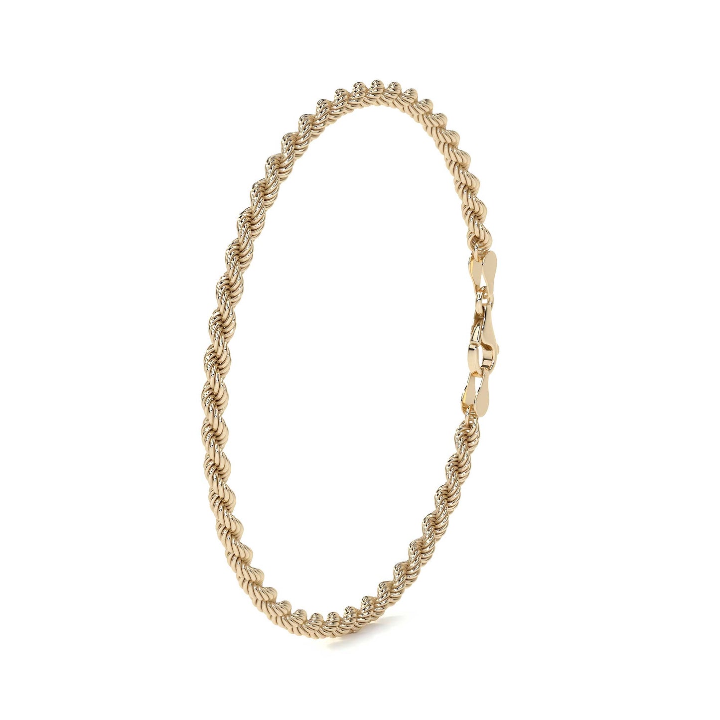 Pulsera de Oro 10K Estilo Torsal Italiano | Brazalete Elegante de Joyería Fina