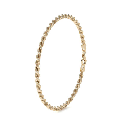 Pulsera de Oro 10K Estilo Torsal Italiano | Brazalete Elegante de Joyería Fina