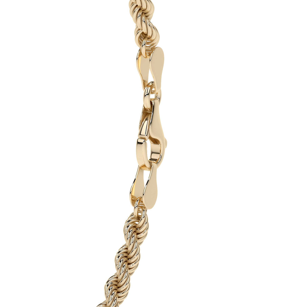 10K Gold Bracelet for Men, Italian Twisted Style | Elegant Men's Bangle