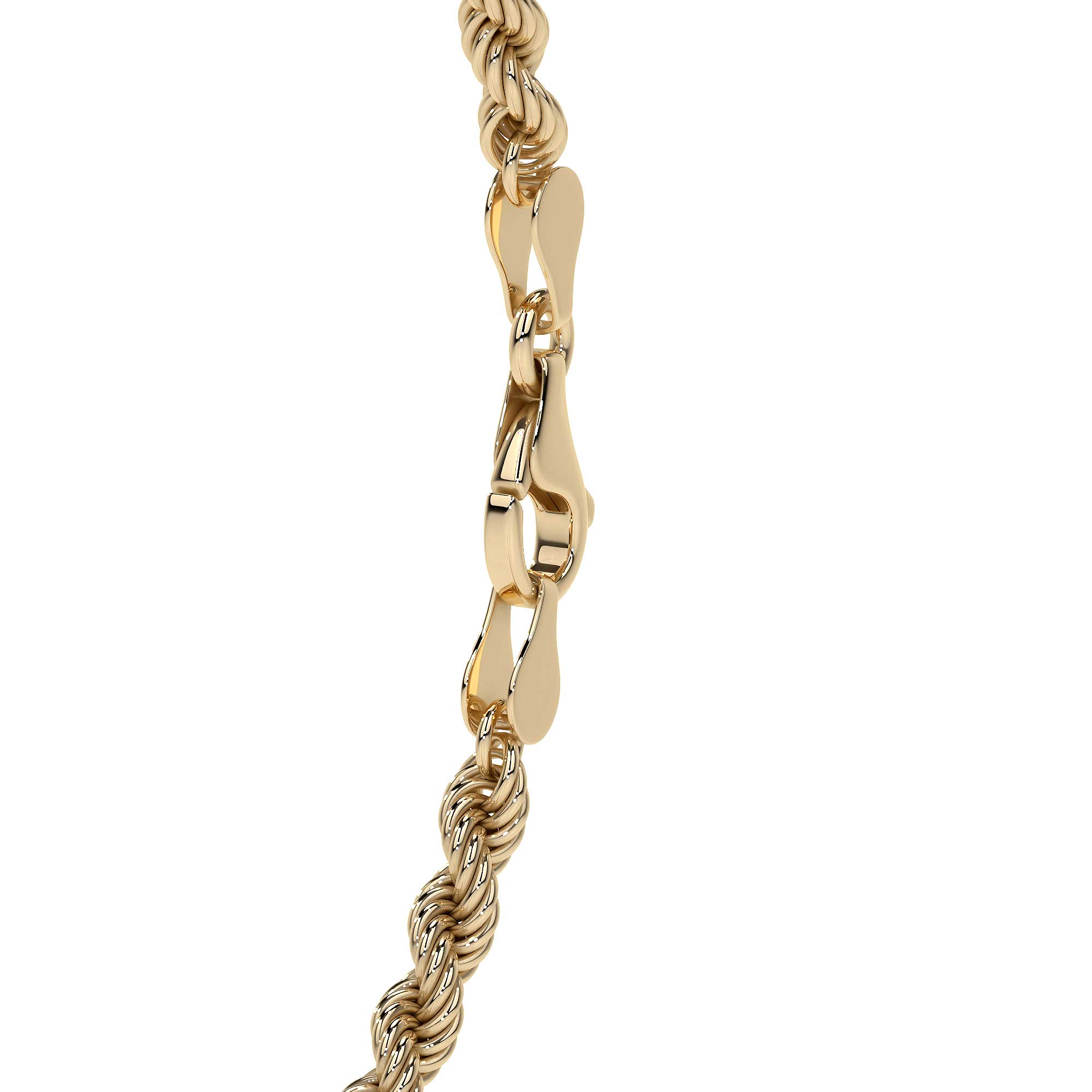 10K Gold Bracelet for Men, Italian Twisted Style | Elegant Men's Bangle