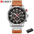 Reloj Curren Moda De cuarzo para hombre Marca superior De lujo reloj Cronógrafo deportivo para hombre reloj De pulsera Hodinky 8291 para hombre