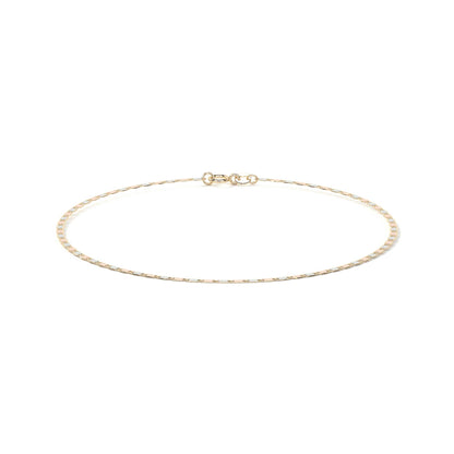 10K Gold Bracelet, Italian Style Valentino | Delicate Bracelet in Yellow Gold or Tricolor