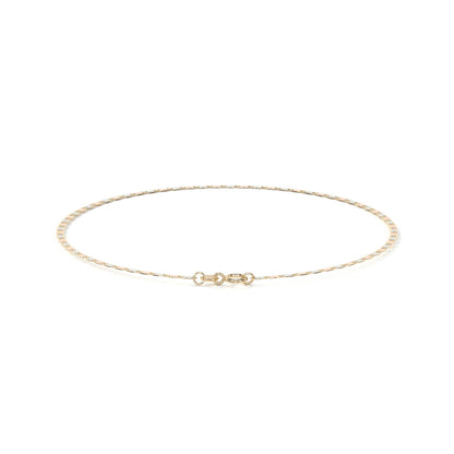 10K Gold Bracelet, Italian Style Valentino | Delicate Bracelet in Yellow Gold or Tricolor