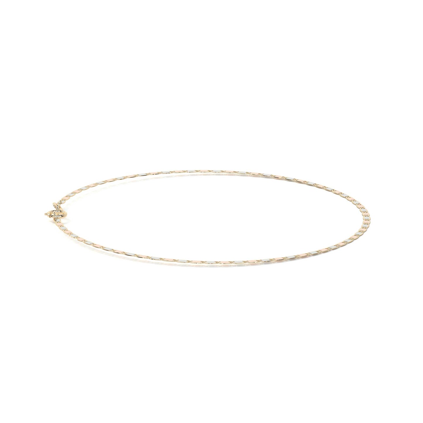 10K Gold Bracelet, Italian Style Valentino | Delicate Bracelet in Yellow Gold or Tricolor
