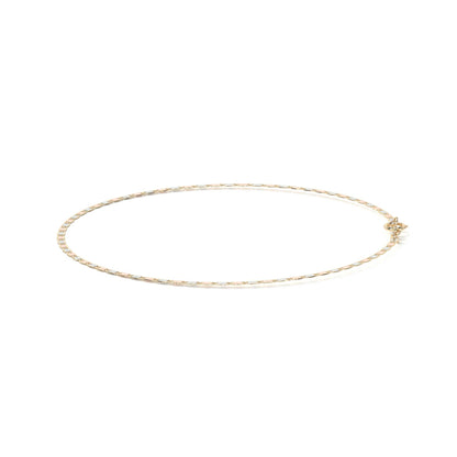 10K Gold Bracelet, Italian Style Valentino | Delicate Bracelet in Yellow Gold or Tricolor
