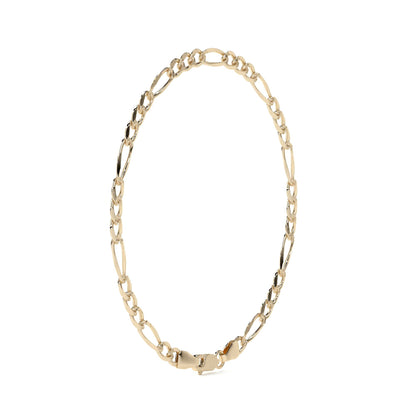 10K Gold Figaro Style Italian Slave Bracelet | Elegant Fine Jewelry Bracelet