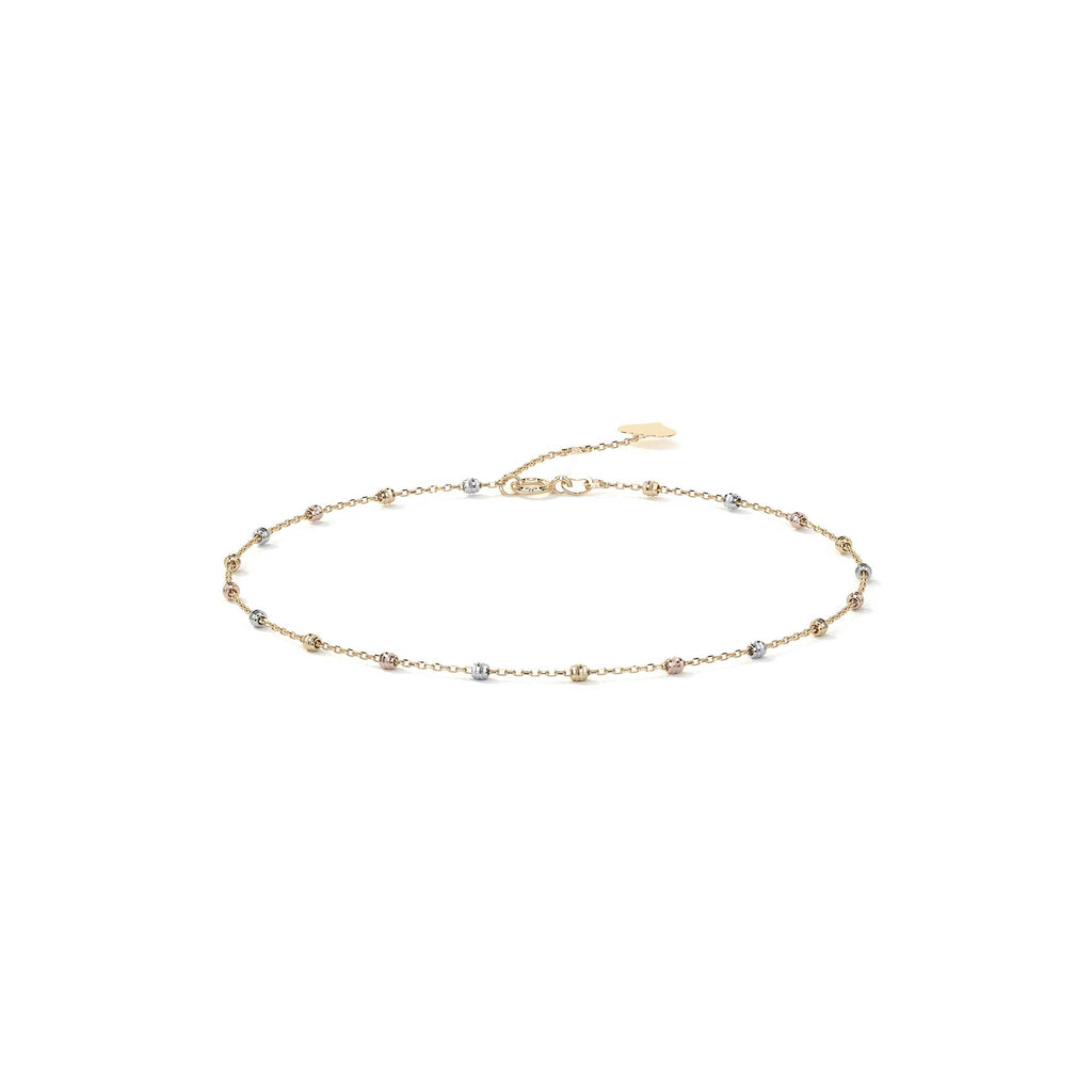 Viviana Adjustable 10K Gold Slave Bracelet with Smooth Ball | Elegant Fine Jewelry Bracelet