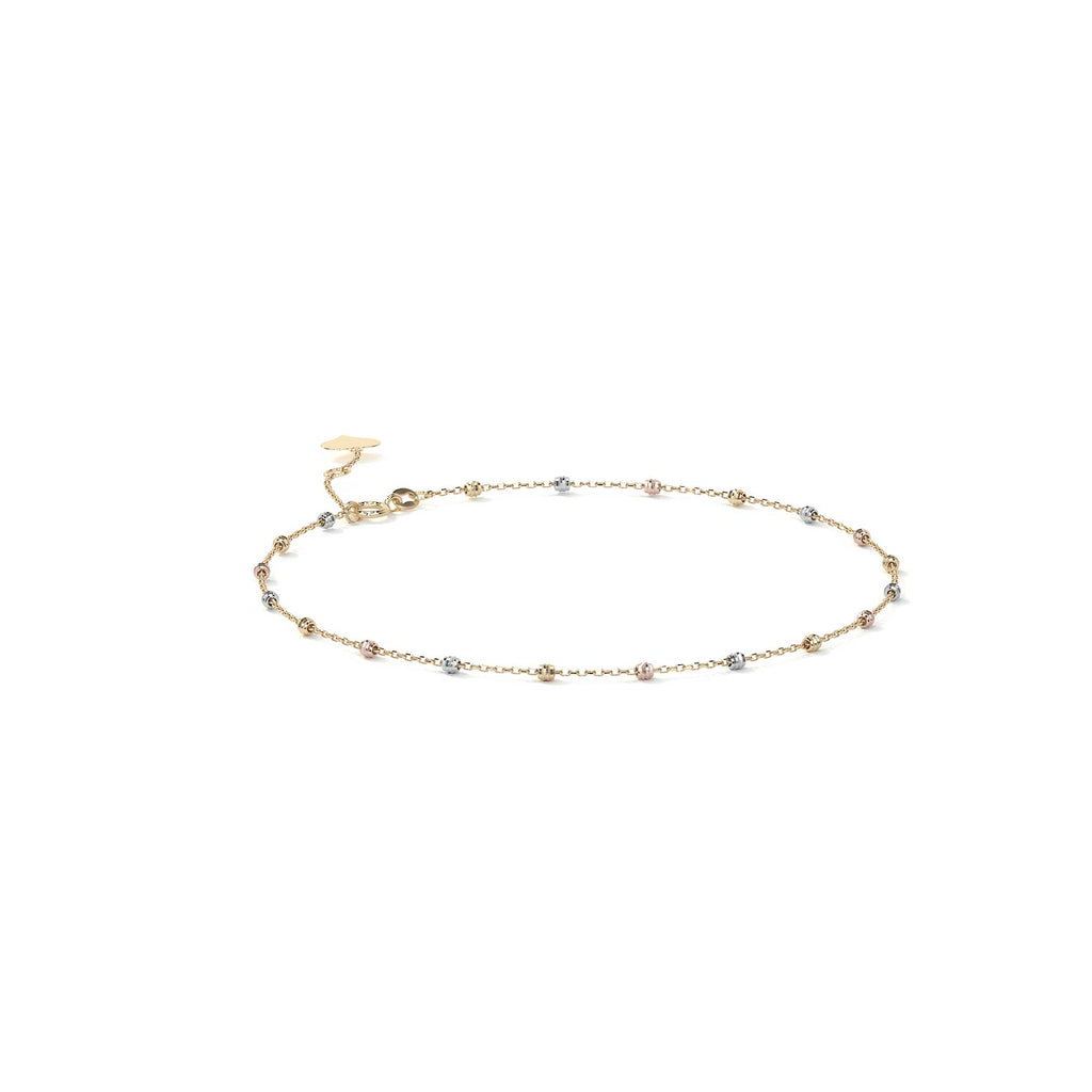 Viviana Adjustable 10K Gold Slave Bracelet with Smooth Ball | Elegant Fine Jewelry Bracelet