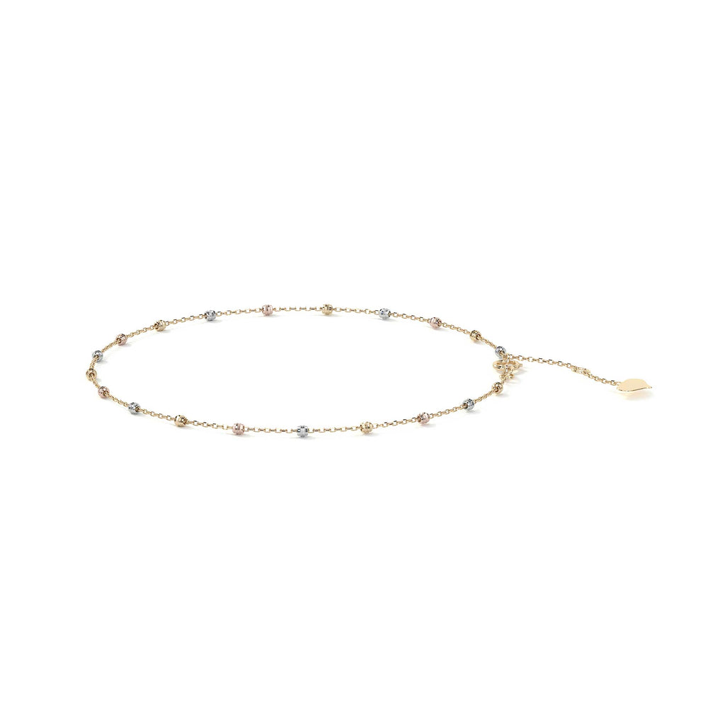 Viviana Adjustable 10K Gold Slave Bracelet with Smooth Ball | Elegant Fine Jewelry Bracelet