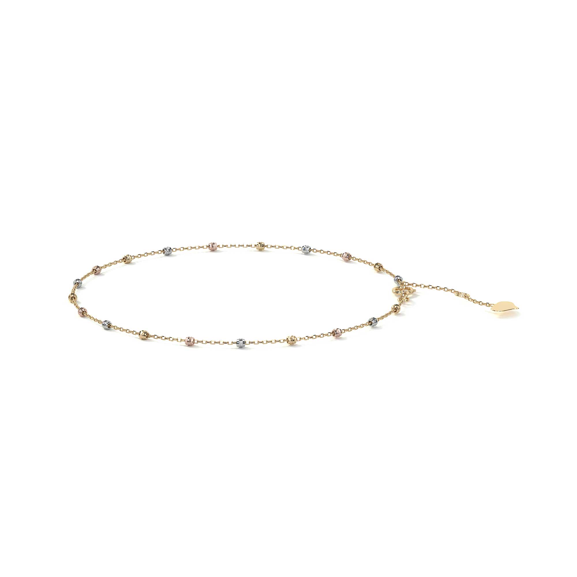 Viviana Adjustable 10K Gold Slave Bracelet with Smooth Ball | Elegant Fine Jewelry Bracelet