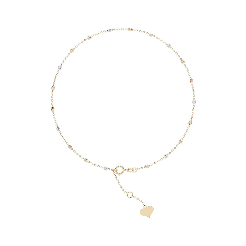 Viviana Adjustable 10K Gold Slave Bracelet with Smooth Ball | Elegant Fine Jewelry Bracelet