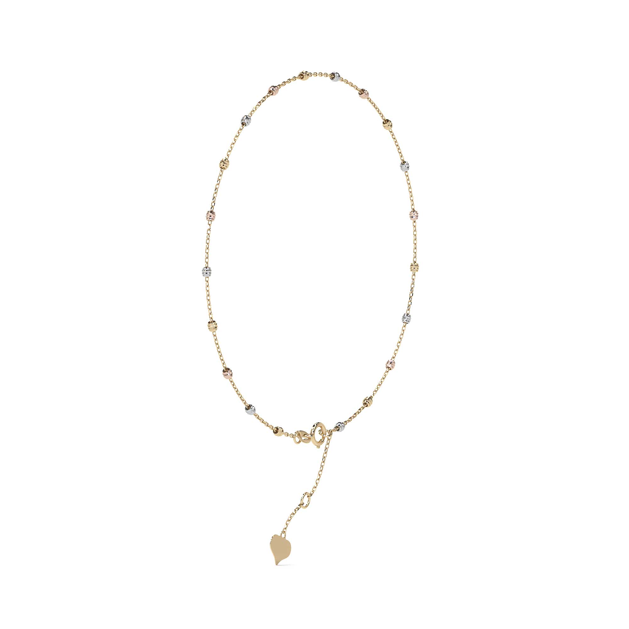 Viviana Adjustable 10K Gold Slave Bracelet with Smooth Ball | Elegant Fine Jewelry Bracelet