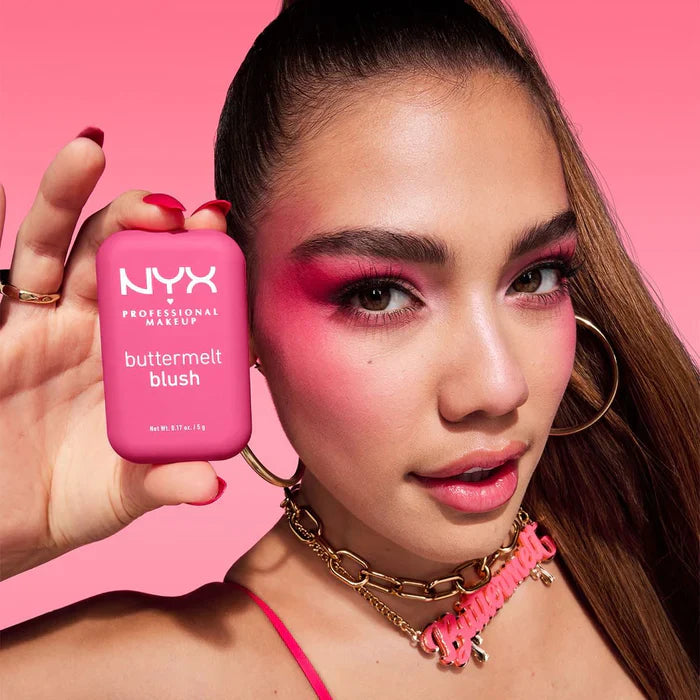 NYX PROFESSIONAL MAKEUP Buttermelt blush Tone BUTTA WITH TIME Vivid Watermelon