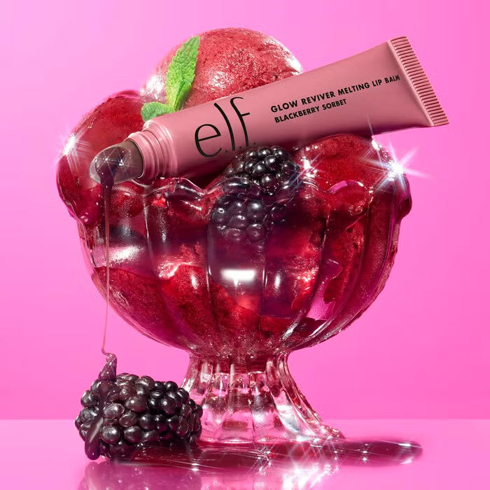 ELF Glow Reviver Melting Lip Balm Blackberry Sorbet