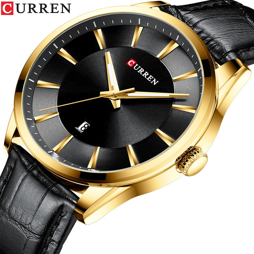 Curren Waterproof Quartz Watch Casual Business Leather Strap 8365 X