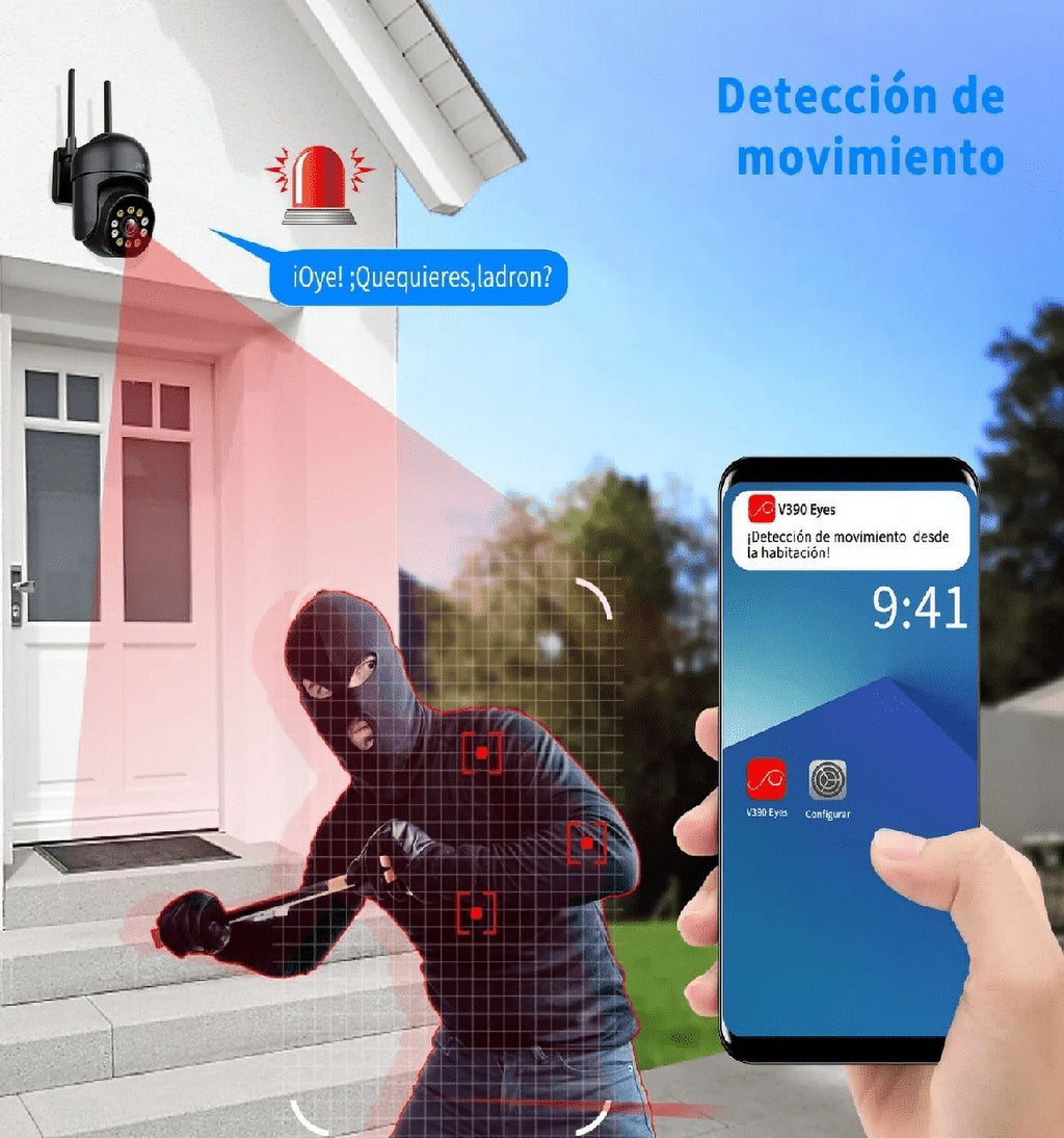 Cámara De Seguridad Exterior Wifi 5G 1080p BLOOSOM Negro