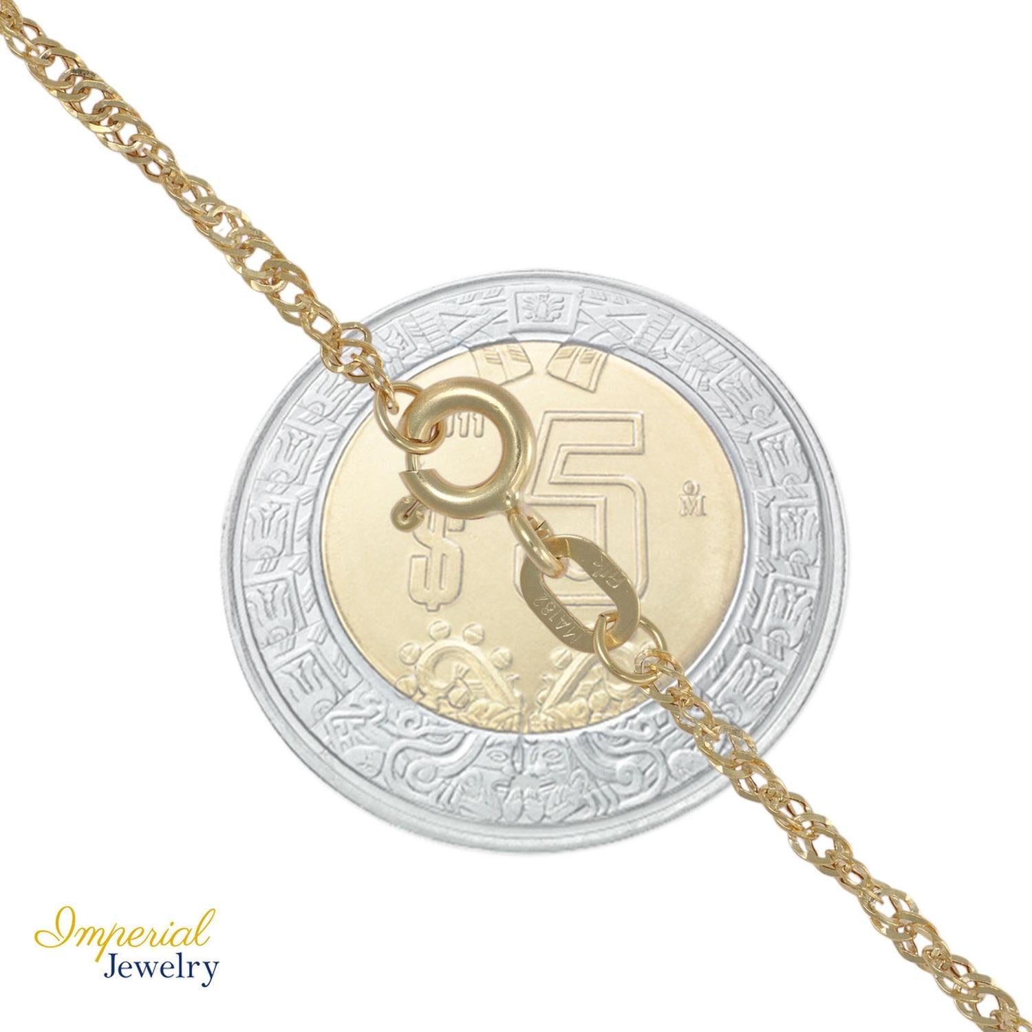 Singapore Chain 10k Gold 50cm 2mm .8gr Italian Gold Color