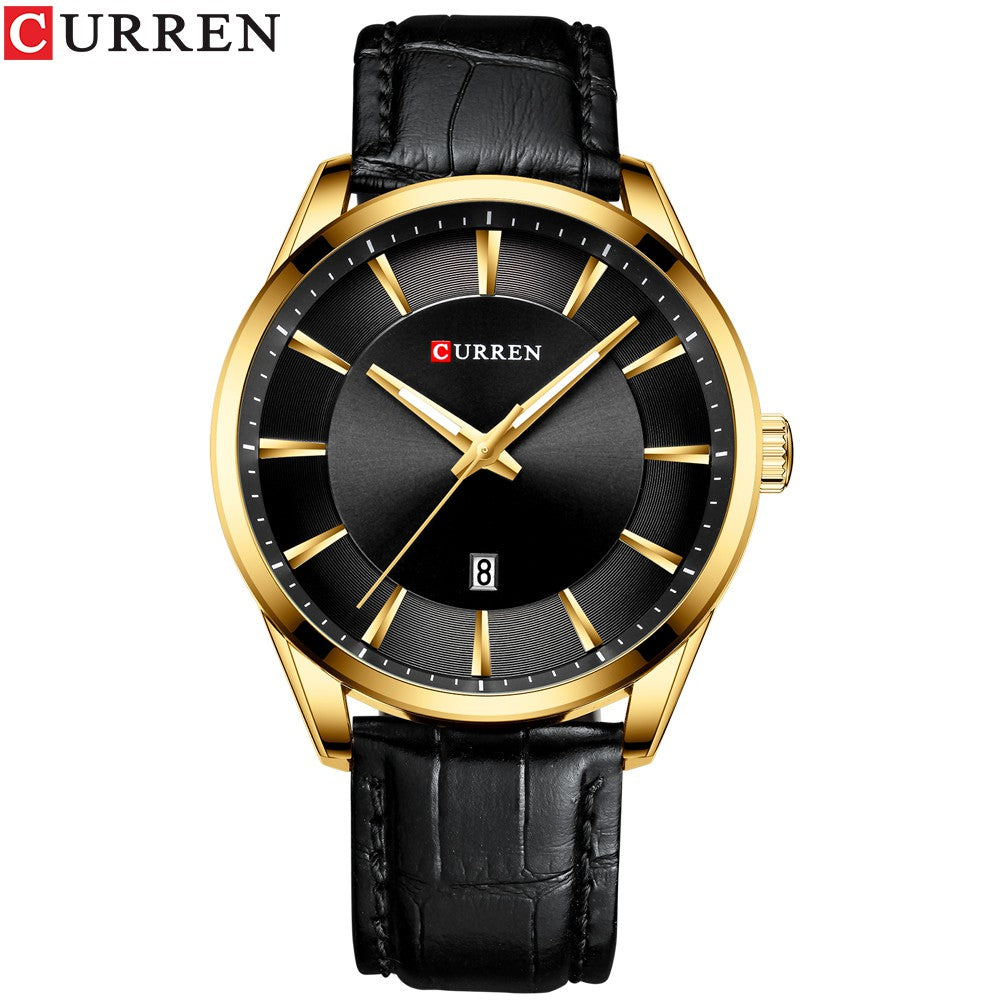 Curren Waterproof Quartz Watch Casual Business Leather Strap 8365 X