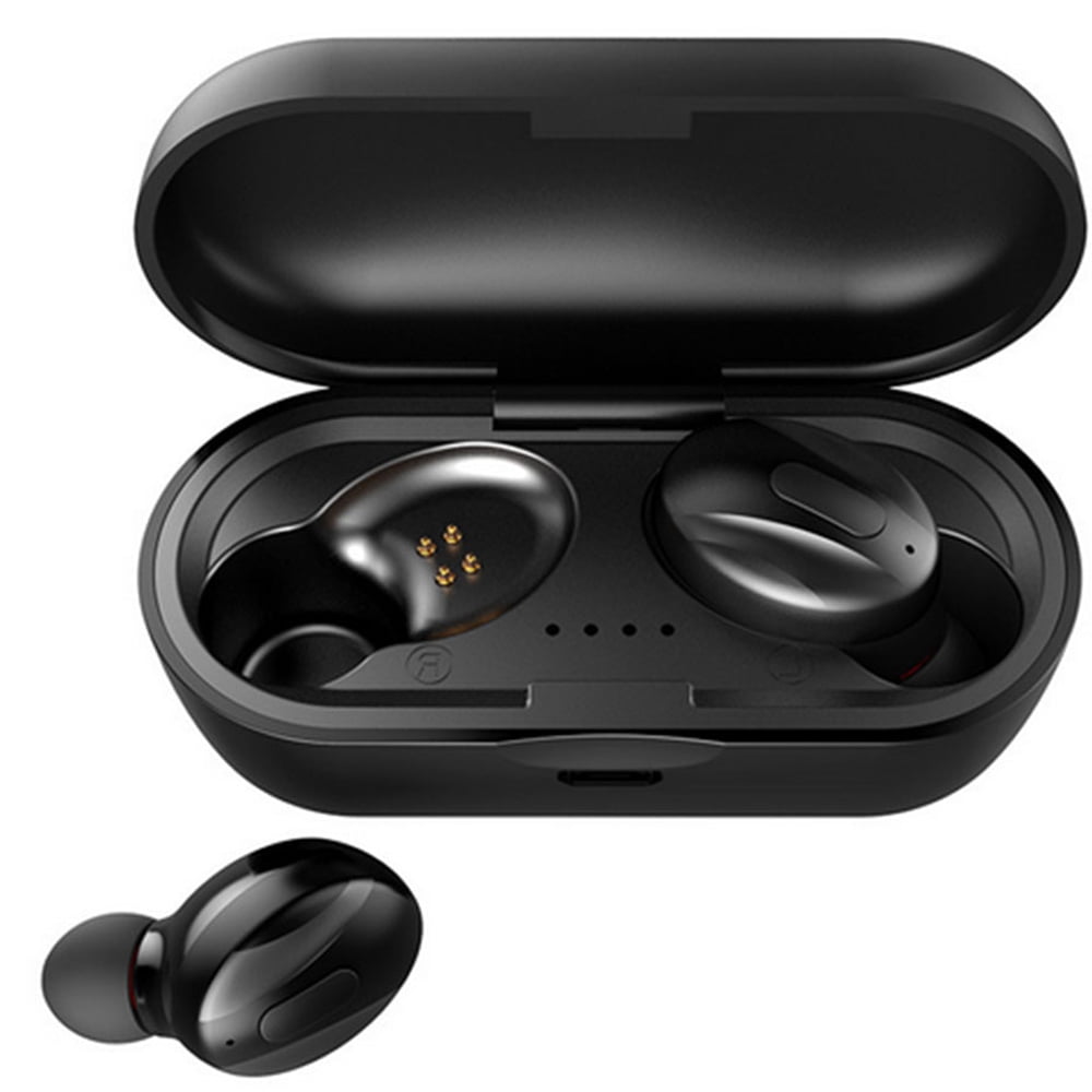 Bluetooth 5.0 Earbuds, Truly Wireless, with Microphone, TWS, Sports In-Ear Headphones, Mini Earphones, Hi-Fi Stereo Sound, with Portable Charging Case